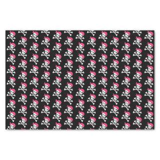 Cute Skull Crossbones Pattern Pirate Theme Tissue Paper