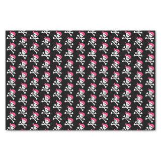 Cute Skull Crossbones Pattern Pirate Theme Tissue Paper