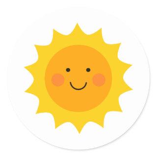 Cute smiling sun Sticker
