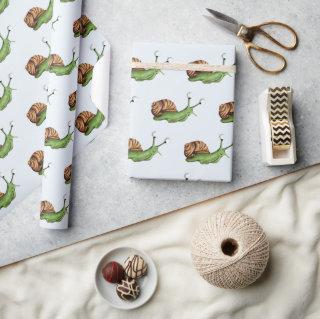 Cute Snail Illustration Pattern