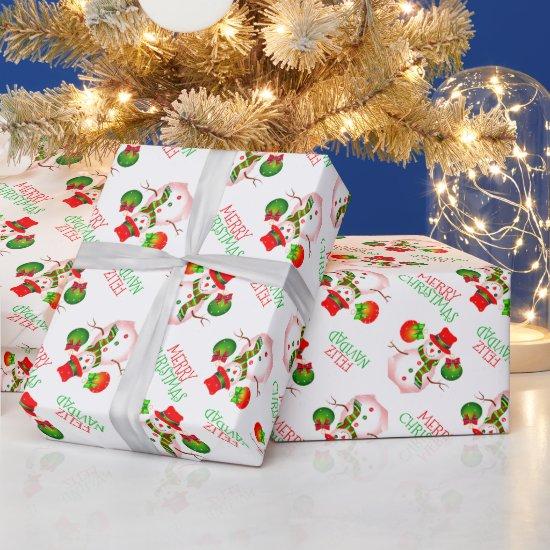 Cute Snowman on WHITE or Your Color
