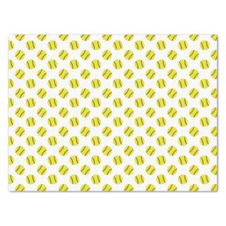 Cute Softball Pattern Tissue Paper