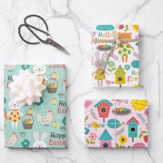 Cute Spring / Easter Cartoons Patterns  Sheets