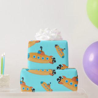 Cute Submarine Pattern Kids Party