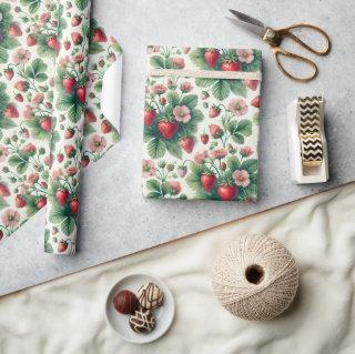 Cute summer strawberries decoupage