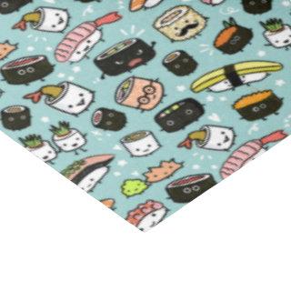 Cute Sushi Characters | Kawaii Sushi Patterned Tissue Paper