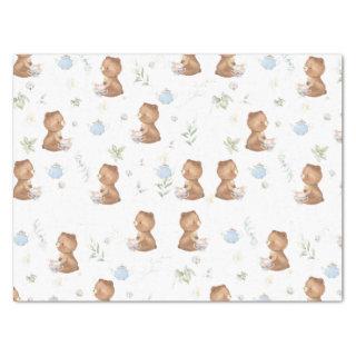 Cute Teddy Bears Tea Party Tea for Two Decoupage Tissue Paper