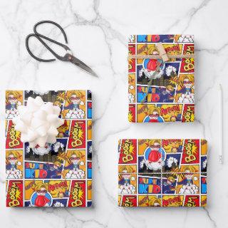 cute tiled superhero pattern   sheets