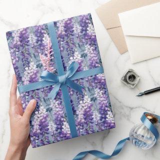 Cute tiled wisteria pattern