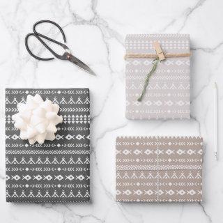 Cute Tribal Aztec Patterns black brown sand white  Sheets