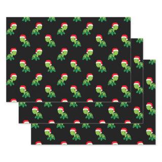 Cute Turtle Sea Animal Merry Christmas Santa Claus  Sheets