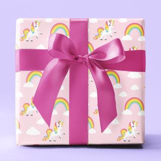 Cute Unicorn PInk Girly Rainbow Kids Pattern