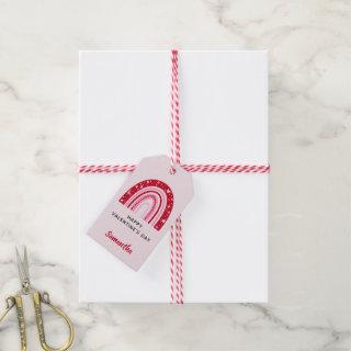 Cute Valentines Rainbow Personalized Gift Tags