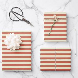 Cute Vintage Red and White Striped Pattern  Sheets