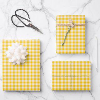 Cute Vintage Yellow Gingham Plaid Pattern  Sheets