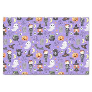 Cute Watercolor Halloween Costume Kids Tissue Paper