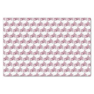 Cute Watercolor Pink Baby Shoes Pattern Tissue Paper