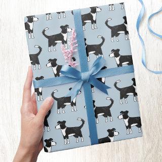 Cute Welsh Border Collie Sheep Dog Pattern