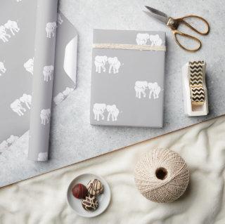 Cute White Elephant Couple Gift Exchange Christmas