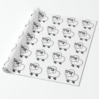 Cute White Sheep Cartoon
