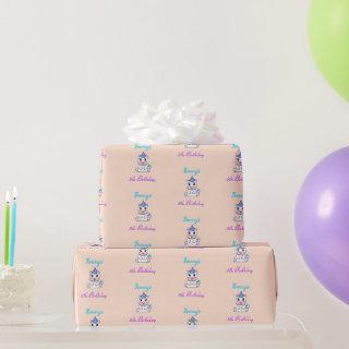 Cute white unicorn pink