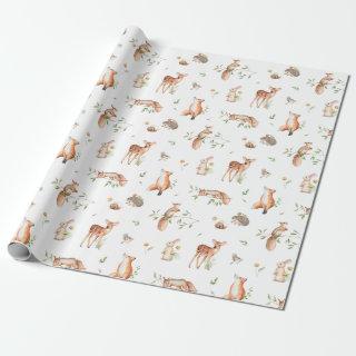 Cute Woodland Animal Friends Pattern