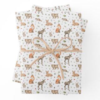 Cute Woodland Animal Pattern  Sheets