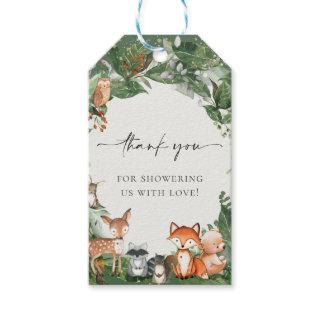 Cute Woodland Baby Shower Gift Tags