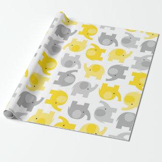 Cute Yellow and Gray Baby Elephants