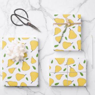 Cute Yellow Pear Pattern  Sheets