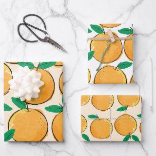 Cutie Orange Pattern  Sheets