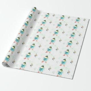 Cutie the Guinea Pig Snow Angel Painting Wrapping