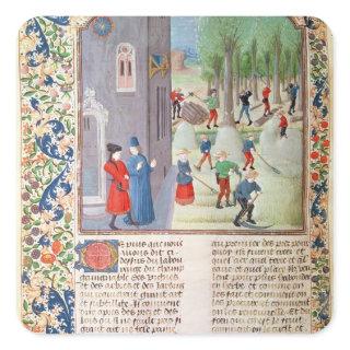 Cutting Trees and Harvesting Square Sticker
