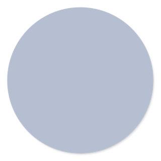 cyan-bluish gray/cobalt bluish gray (solid color) classic round sticker