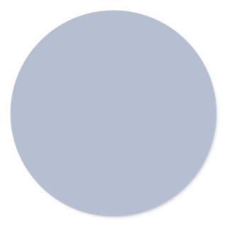 cyan-bluish gray/cobalt bluish gray (solid color) classic round sticker