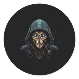 Cyber Security Expert For White Hacker And Cyber W Classic Round Sticker