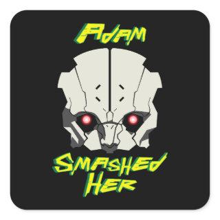 cyberpunk anime edgerunners adam smasher  square sticker