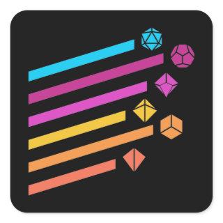 Cyberpunk Dice Ray Tabletop RPG Square Sticker