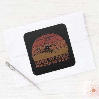 cycling inspirational quotes square sticker