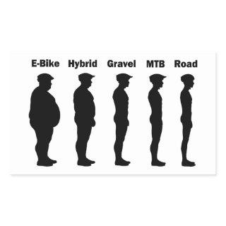 Cyclist Evolution Roadie Rectangular Sticker