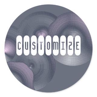 Cymbalism II - Template Classic Round Sticker