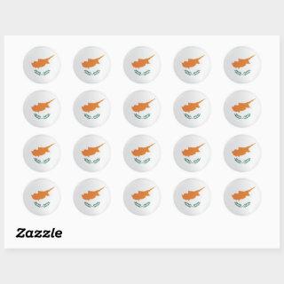 Cyprus  Round Icon Flag Classic Round Sticker