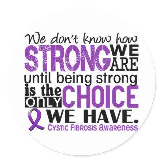 Cystic Fibrosis How Strong We Are Classic Round Sticker
