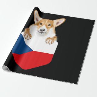 Czech Flag Pembroke Welsh Corgi Dog In Pocket
