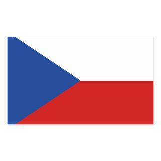Czech Republic Flag Rectangular Sticker