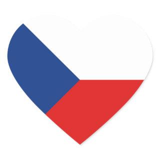 Czechia Flag Heart Sticker
