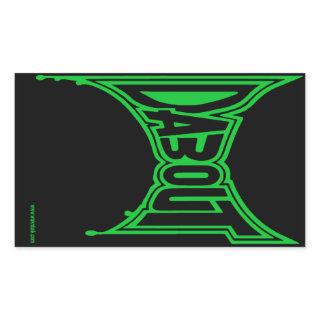 "Dab Out" Stickers, Glossy Rectangular Sticker