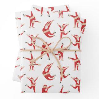 Dabbing Santa Fun Christmas Pattern  Sheets