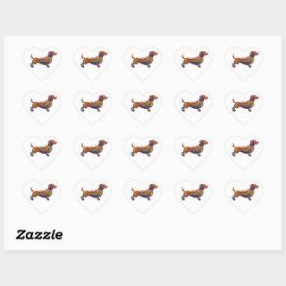 Dachshund digital art sticker