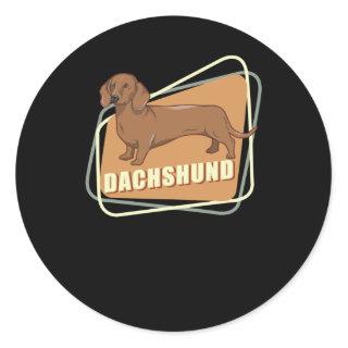 Dachshund | Dog Owner Dachshunds Classic Round Sticker
